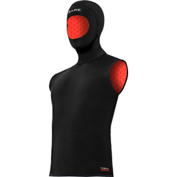5/3mm Ultrawarmth Hooded Vest Black Men